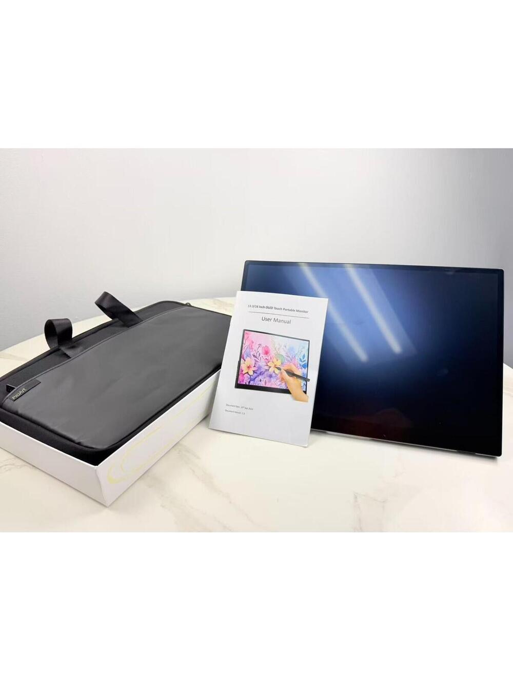 MageDok 16 inch 4k OLED Touchscreen Portable Monitor, 3840 x 2400 100% P3